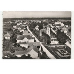 VILLERS-les-POTS: l'école, le lavoir et église vue aérienne 10X15 - état