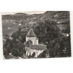 SANTENAY-les-BAINS: le château XIVe et la montagne des 3 croix vue aérienne 10X15 - très bon état