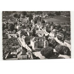 SANTENAY-les-BAINS: la place du jet d'eau vue aérienne 10X15 - très bon état