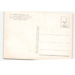 SAINT-THIBAULT: l'église monument historique XIIe et XIIIe siècles vue aérienne 10X15 - très bon état