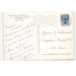 SAINT-JEAN-de-LOSNE: église saint-jean vue aérienne 10X15 - très bon état