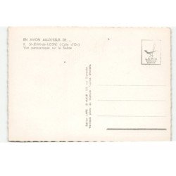 SAINT-JEAN-de-LOSNE: vue panoramique sur la saône vue aérienne 10X15 - très bon état