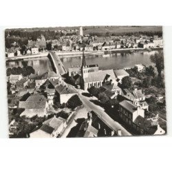 SAINT-JEAN-de-LOSNE: vue panoramique en premier plan losne vue aérienne 10X15 - très bon état