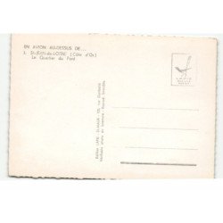 SAINT-JEAN-de-LOSNE: le quartier du pont vue aérienne 10X15 - très bon état