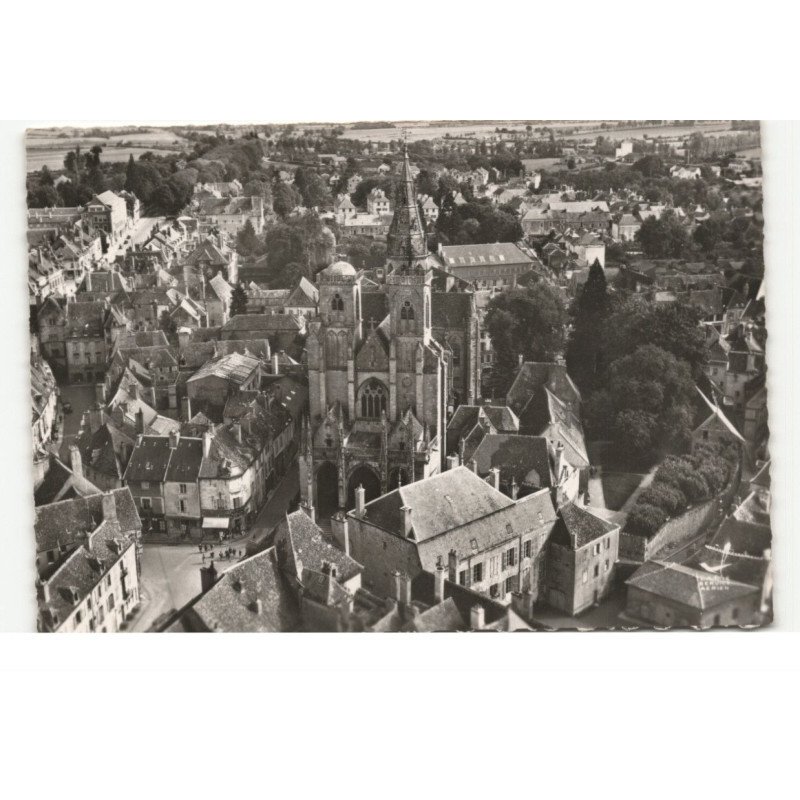 SEMUR-en-AUXOIS: vue aérienne 10X15 - très bon état