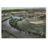 PONTAILLER-sur-SAONE: vue panoramique sur la saône vue aérienne 10X15 - très bon état