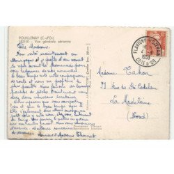 POUILLENAY: vue générale vue aérienne 10X15 - très bon état