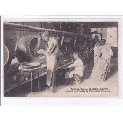 NANTES: confiserie georges gautier, un coin de l'atelier de fabrication des dragées - très bon état