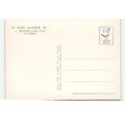 EPOISSES: le château vue aérienne 10X15 - très bon état