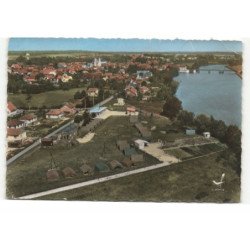 LAMARCHE-sur-SAONE: vue générale, un coin de la saône vue aérienne 10X15 - très bon état