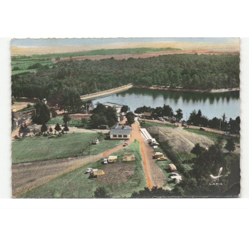 LAC-de-PONT: le camping vue aérienne 10X15 - très bon état