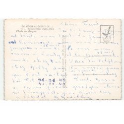 IS-SUR-TILLE: l'école des garçons vue aérienne 10X15 - très bon état