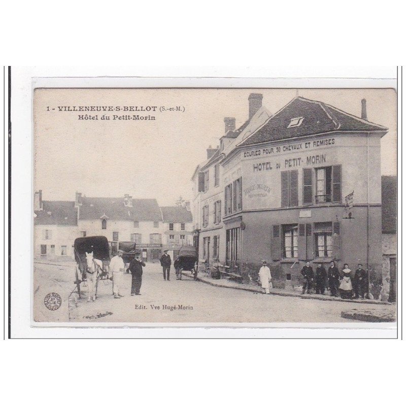 VILLENEUVE-sur-BELLOT : hotel du petit-morin - tres bon etat