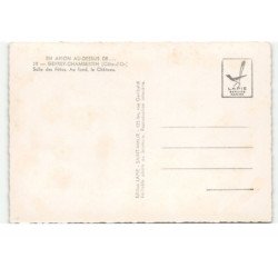 GEVREY-CHAMBERTIN: salle des fêtes au fond, le château vue aérienne 10X15 - très bon état