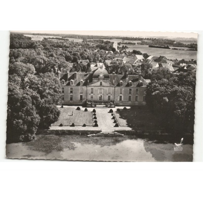 FONTAINE-FRANCAISE: le château vue aérienne 10X15 - très bon état