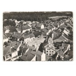 FONTAINE-FRANCAISE: la grande place vue aérienne 10X15 - très bon état