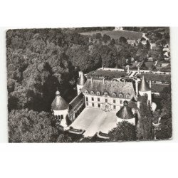 BUSSY-RABUTIN: le château XVe siècle modifié au XVIe siècle vue aérienne 10X15 - très bon état