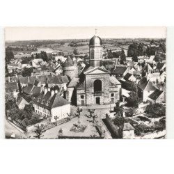 ARNAY-le-DUC: l'église saint-laurent vue aérienne 10X15 - très bon état