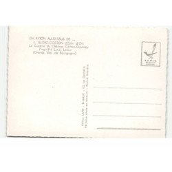 ALOXE-CORTON: la cuverie du château carton-grancey propriété Louis Latour vue aérienne 10X15 - très bon état