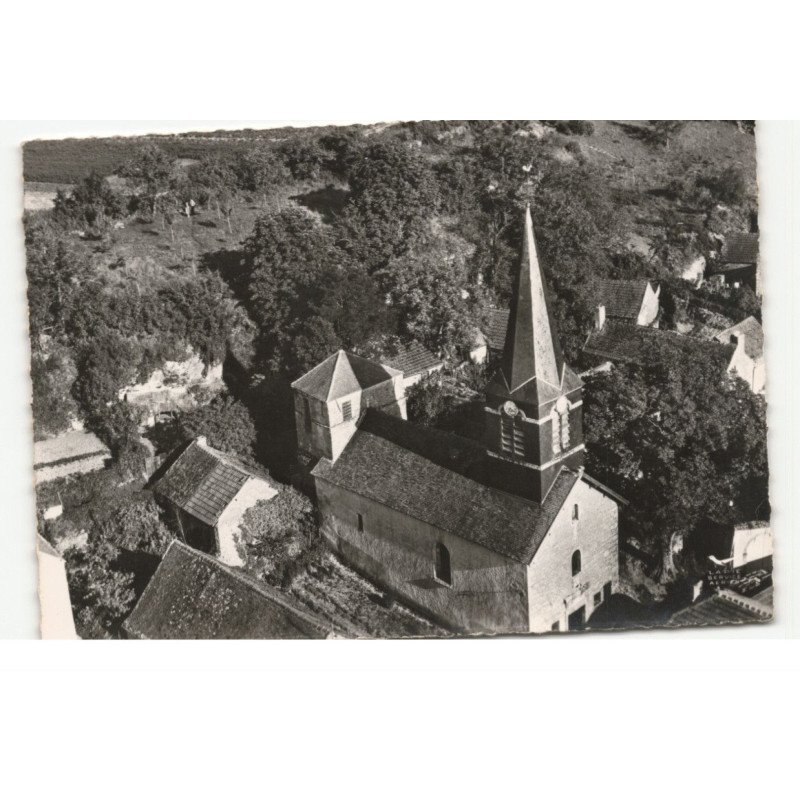 ALISE SAINTE-REINE: l'église saint-léger et l'abside du 10e siècle vue aérienne 10X15 - très bon état