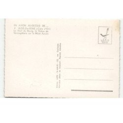 ALISE SAINTE-REINE: le haut du bourg, la statue de vercingétorix sur le mont auxois vue aérienne 10X15 - très bon état