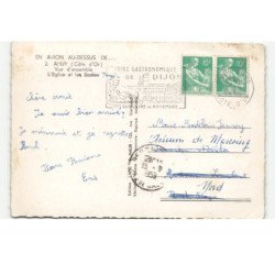 AHUY: vue d'ensemble l'église et les écoles vue aérienne 10X15 - très bon état