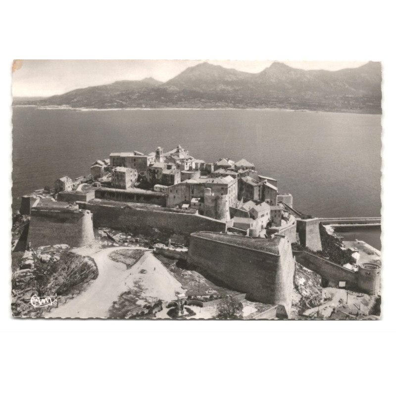 CALVI: sur la citadelle et le golfe vue aérienne 10X15 - très bon état