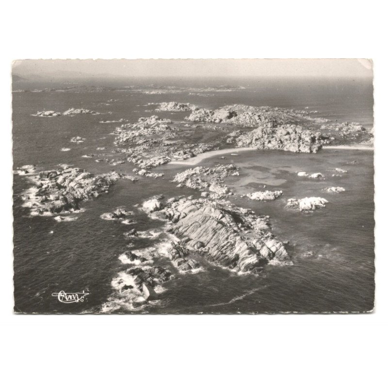 BONIFACIO: iles de lavezzi et de cavallo vue aérienne 10X15 - très bon état