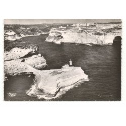 BONIFACIO: phare de la madonetta et le port vue aérienne 10X15 - très bon état