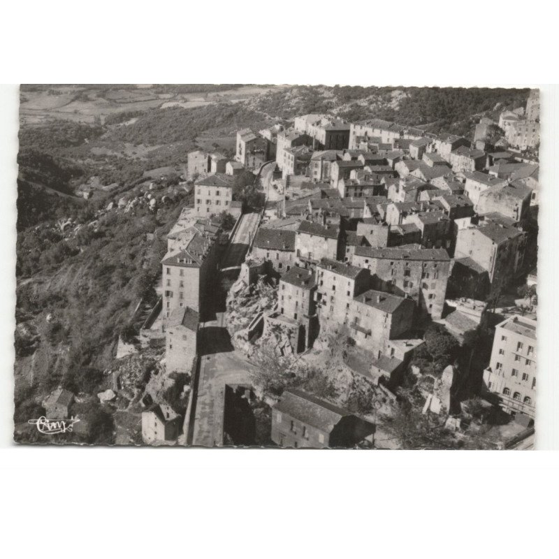 SARTENE: une partie de la ville et avenue charles de gaulle vue aérienne 10X15 - très bon état