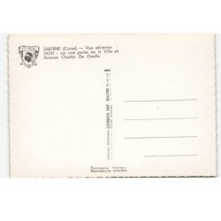 SARTENE: une partie de la ville et avenue charles de gaulle vue aérienne 10X15 - très bon état