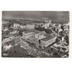 PORTO-VECCHIO: au centre le groupe scolaire et le golfe vue aérienne 10X15 - état