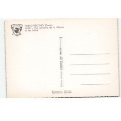 PORTO-VECCHIO: la marine et les salins vue aérienne 10X15 - très bon état