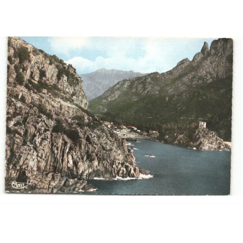 PORTO: le golfe de porto, la tour genoise vue aérienne 10X15 - très bon état