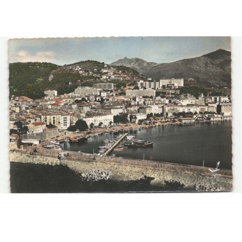 AJACCIO: vue générale vue aérienne 10X15 - très bon état