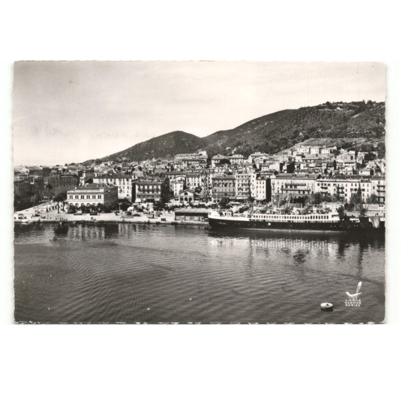 AJACCIO: le port vue aérienne 10X15 - très bon état