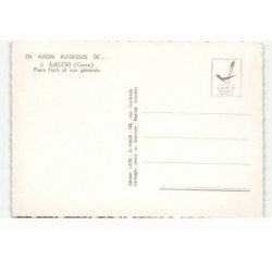 AJACCIO: place foch et vue générale vue aérienne 10X15 - très bon état