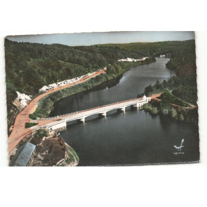 MARCILLAC-la-CROISILLE: le pont vue aérienne 10X15 - très bon état