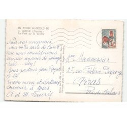 LARCHE: le pont sur la vézère vue aérienne 10X15 - très bon état