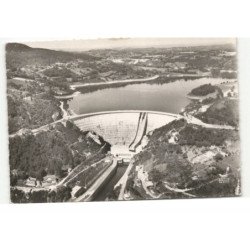 BORT-les-ORGUES: barrage vue aérienne 10X15 - très bon état
