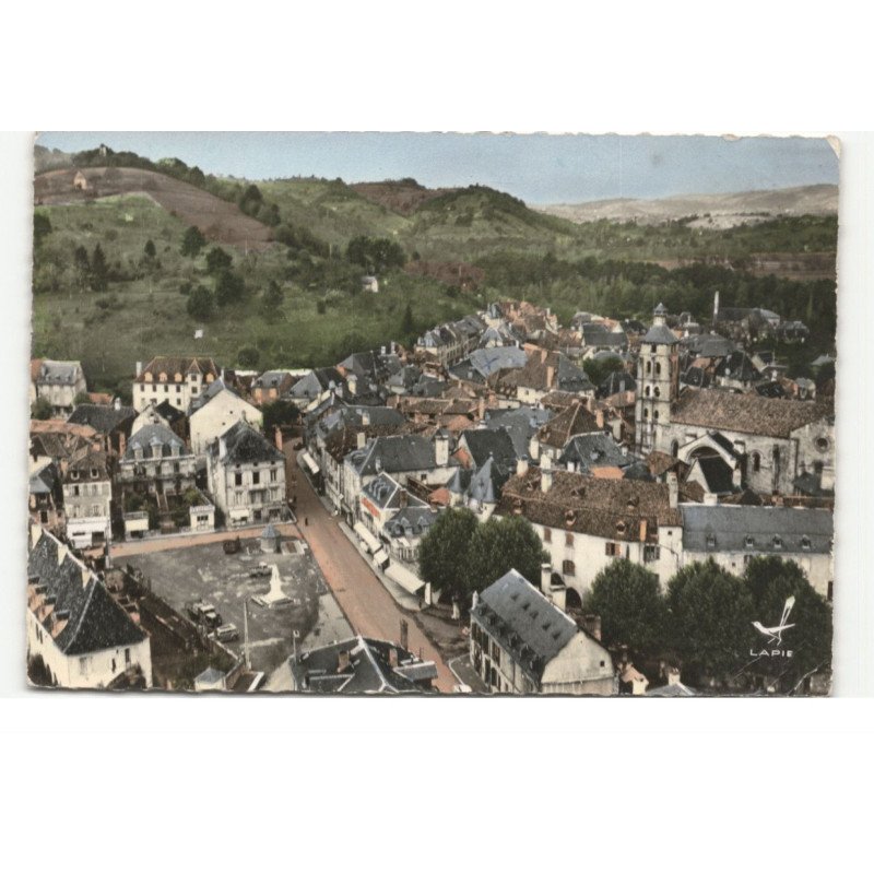 BEAULIEU: vue générale et la place marbot vue aérienne 10X15 - très bon état