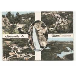 GIMEL: souvenir de... 5 vues vue aérienne 10X15 - très bon état