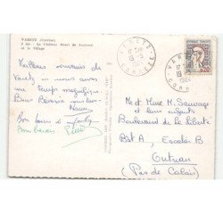 VARETZ: le château Henri de Jouvenel et le village vue aérienne 10X15 - très bon état