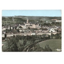 UZERCHE: vue panoramique vue aérienne 10X15 - très bon état