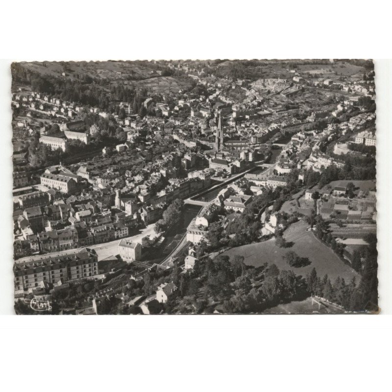 TULLE: vue panoramique de la ville vue aérienne 10X15 - très bon état