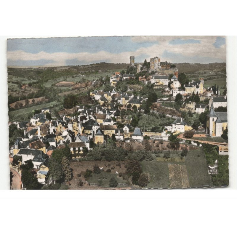 TURENNE: vue générale vue aérienne 10X15 - très bon état