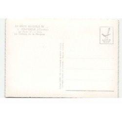 POMPADOUR: le haras et au fond, le château de la marquise vue aérienne 10X15 - très bon état