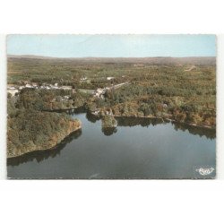 SAINT-PRIEST-de-GIMEL: étang de brach vue aérienne 10X15 - très bon état