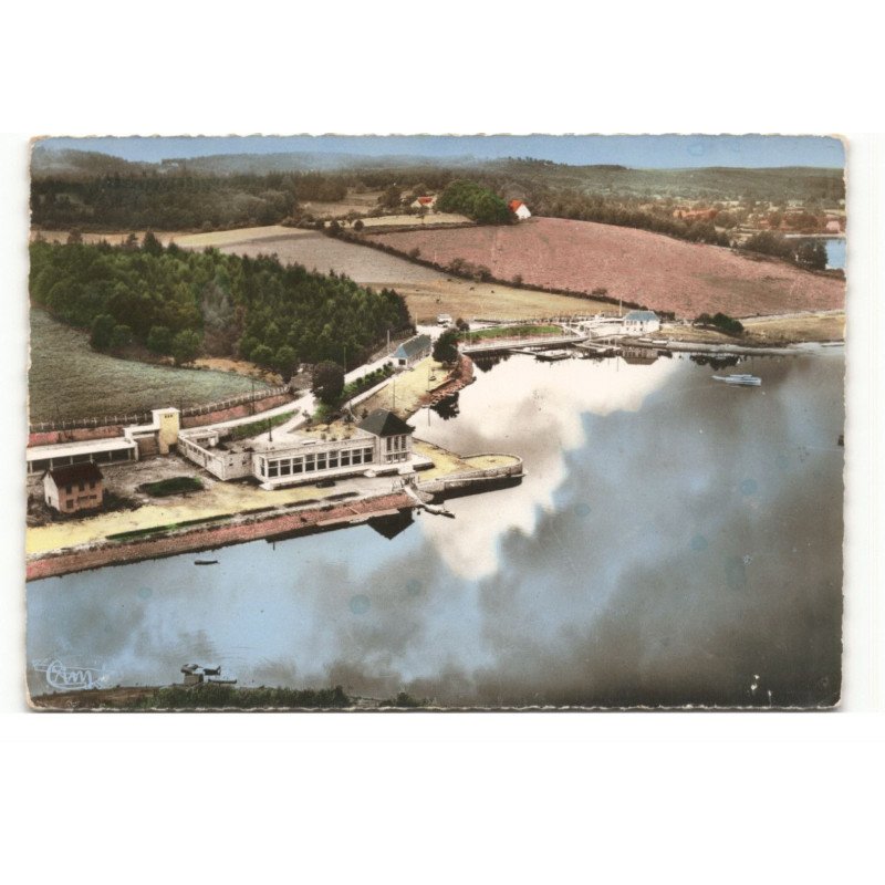 NEUVIC-D'USSEL: la plage vue aérienne 10X15 - très bon état
