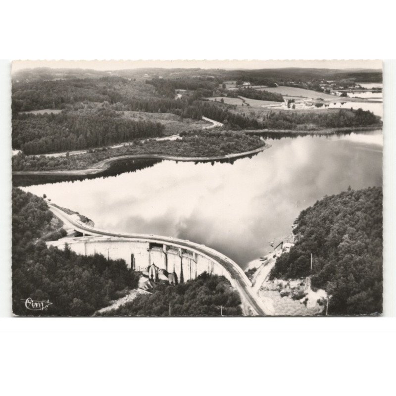 NEUVIC-D'USSEL: le barrage de la triouzoune vue aérienne 10X15 - très bon état